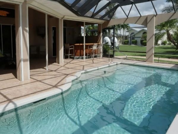 Cape Coral 4 Bedroom Home with Canal View & Private Pool