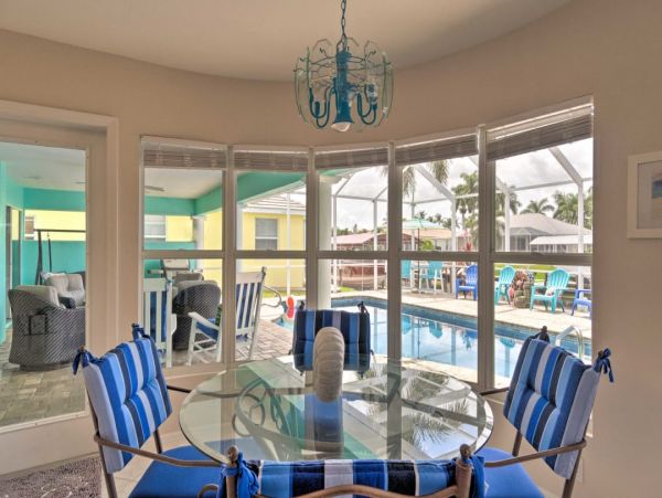 Cape Coral Three Bedroom Canal Front Vacation Home