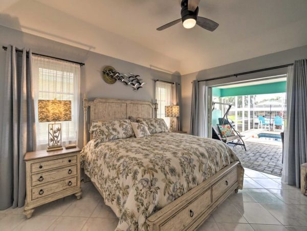 Cape Coral Three Bedroom Canal Front Vacation Home