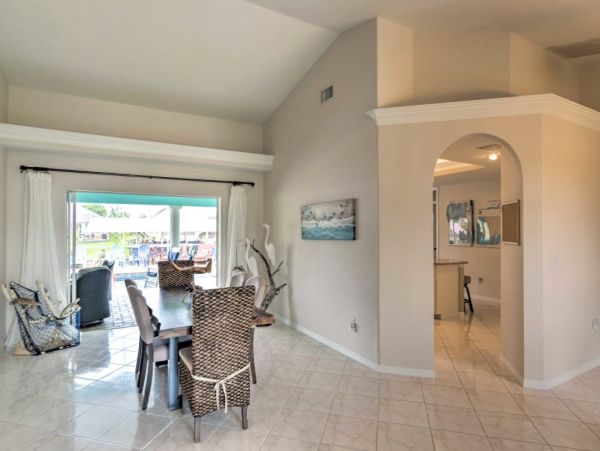 Cape Coral Three Bedroom Canal Front Vacation Home