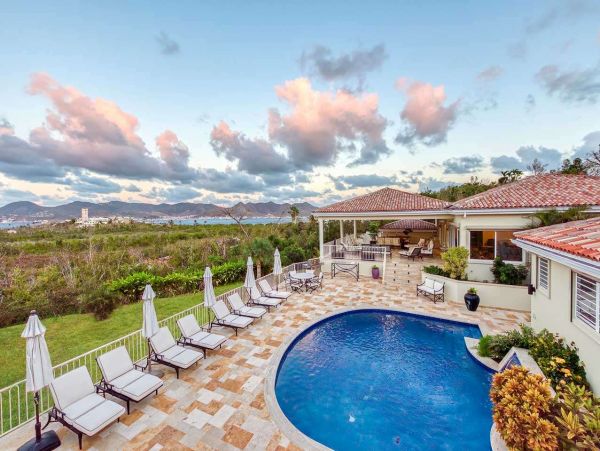 Saint Martin Luxury Six Bedroom Vacation Villa With Pool