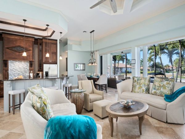 Walk to Beach Marco Island Vacation Home Five Bedrooms