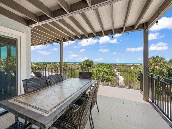 Siesta Key Beachfront Three Bedroom  House Rare Find!