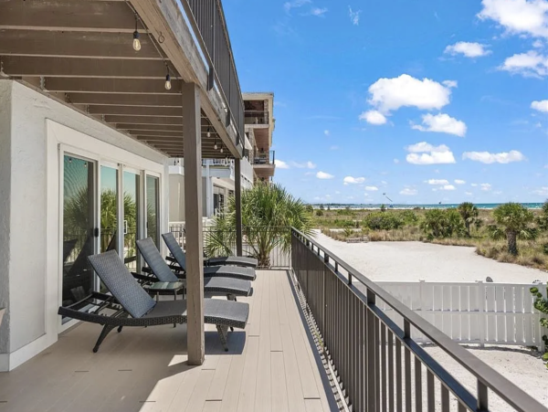 Siesta Key Beachfront Three Bedroom  House Rare Find!