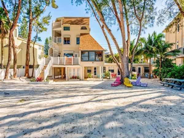On Beach Treasure Island Vacation Home 6 Bedrooms Sleeps 24