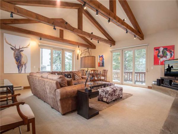 Living Room with Private Wrap around Deck