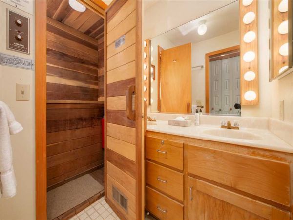 Sauna in Main Level Full Bath