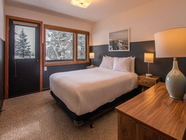 Queen Bedroom--Main Level, with Access to Wrap Around Deck