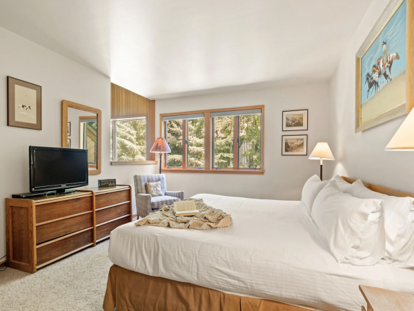 King Master Bedroom w/ Opening/Lofted space.