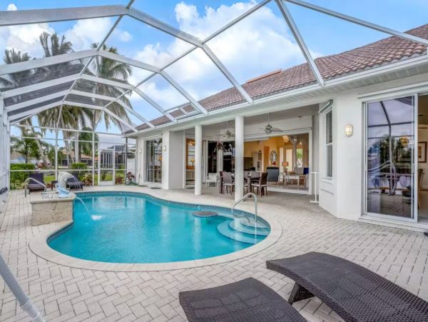 Vacation Rental Pool Home in Cape Coral with Boat Dock