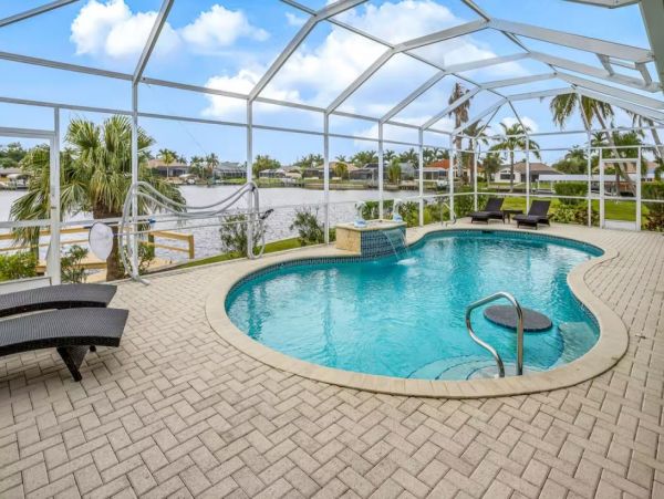 Vacation Rental Pool Home in Cape Coral with Boat Dock