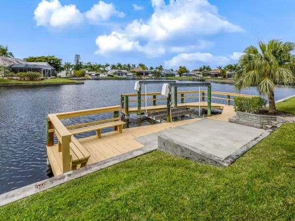 Vacation Rental Pool Home in Cape Coral with Boat Dock