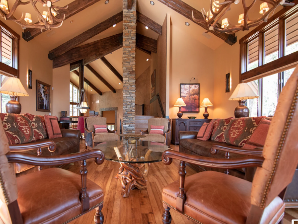 Living Room with Fireplace(mid level)