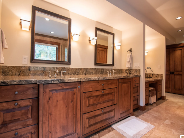 Master Bathroom with His and Her Sinks