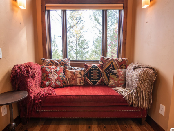 Cozy Nook in Living Room room with double sided fireplace(mid level)