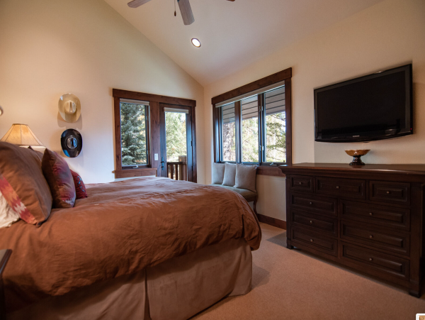 Upper Level King Bedroom with Attached Bathroom and Private Balcony