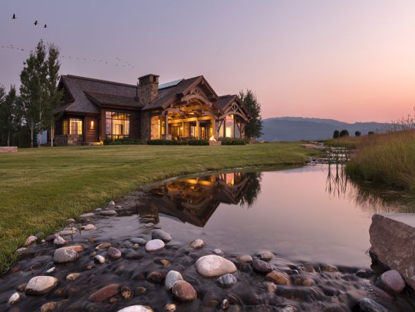 Jackson Hole Mountain View Posh Five Bedroom Rental Home