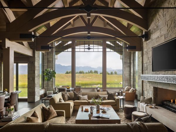 Jackson Hole Mountain View Posh Five Bedroom Rental Home
