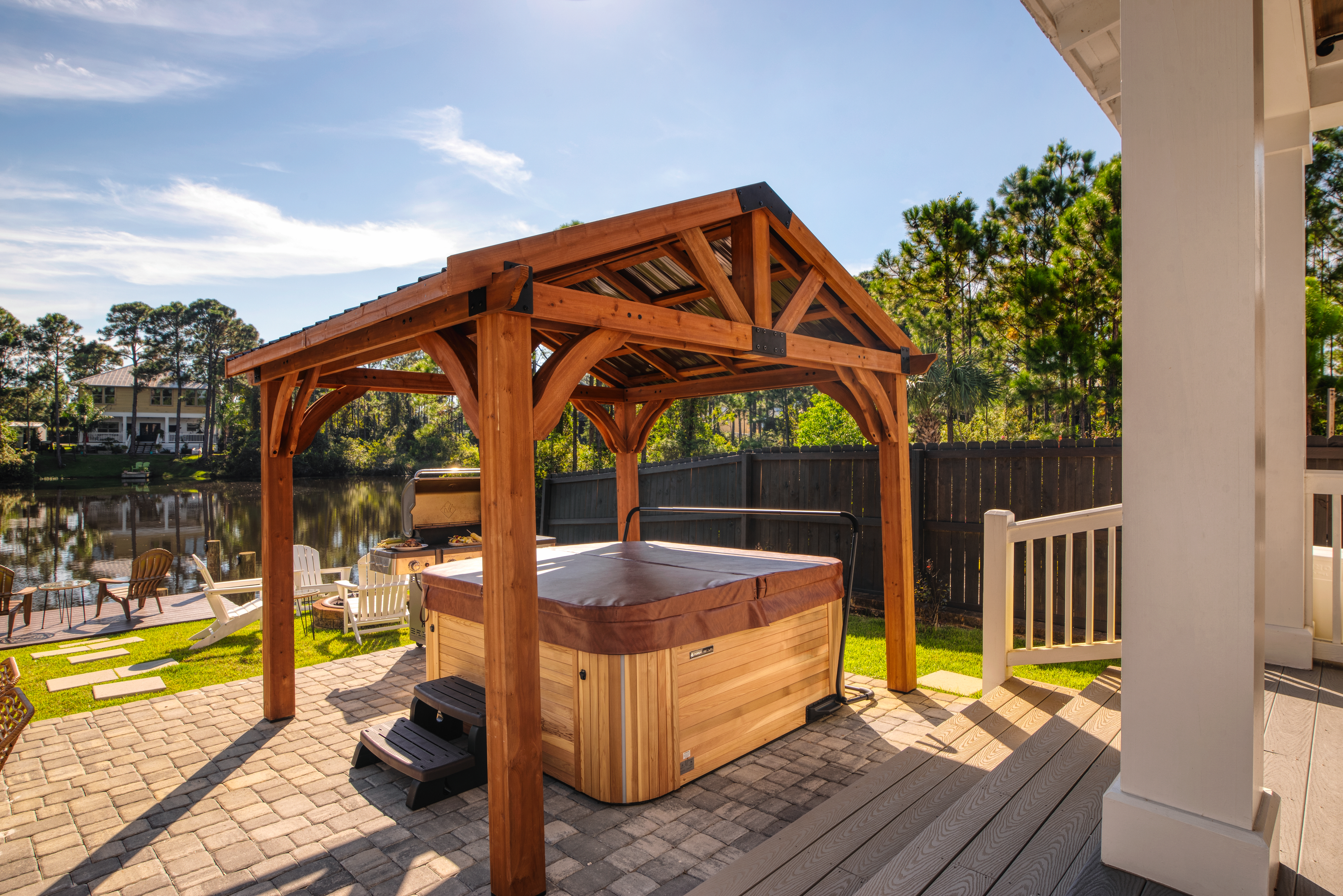 Waterfront Five Bedroom Home with Hot Tub in Miramar Beach