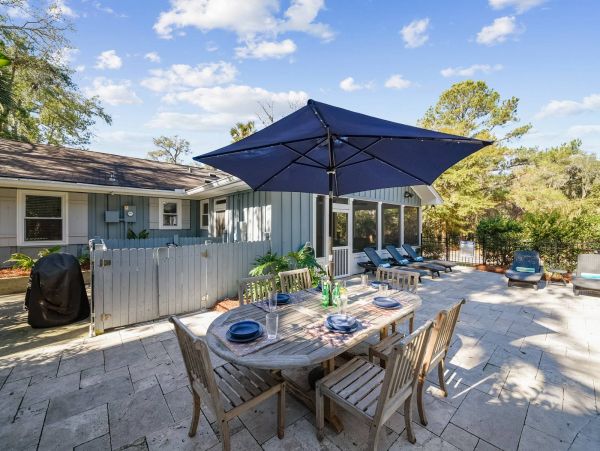 Hilton Head Walk to Beach Vacation Pool Home 3 Bedrooms