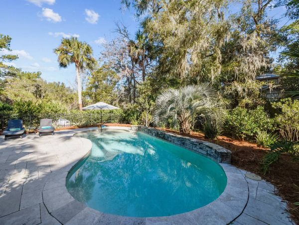 Hilton Head Walk to Beach Vacation Pool Home 3 Bedrooms