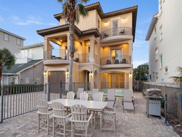 Luxury Miramar Beach 8 Bedroom Vacation Pool Home Sleeps 24