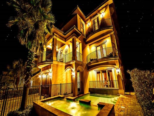 Luxury Miramar Beach 8 Bedroom Vacation Pool Home Sleeps 24
