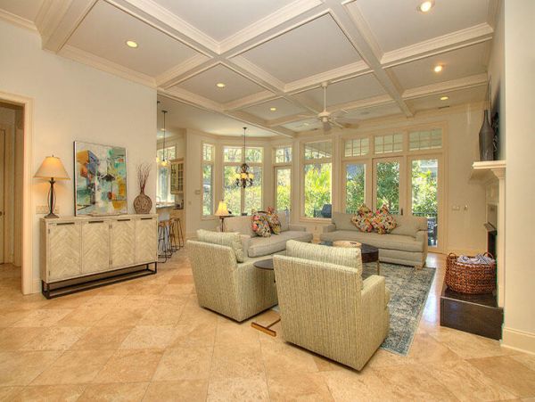 Hilton Head 6 Bedroom Home Private Pool & Spa Sleeps 15