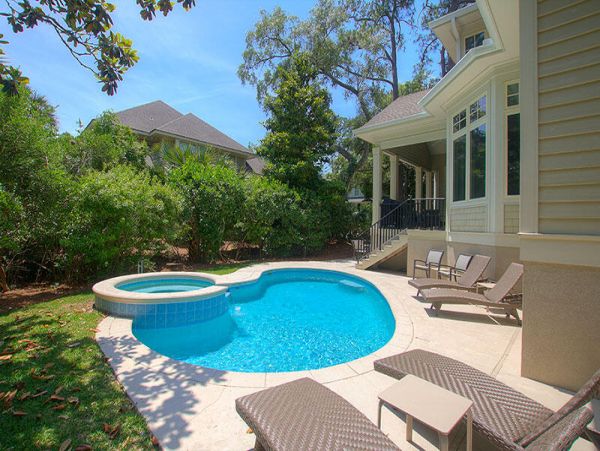 Hilton Head 6 Bedroom Home Private Pool & Spa Sleeps 15