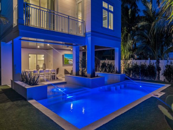 Steps From Gulf Seven Bedroom Rental Home in Bradenton Beach