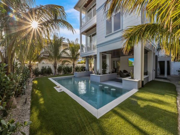 Steps From Gulf Seven Bedroom Rental Home in Bradenton Beach
