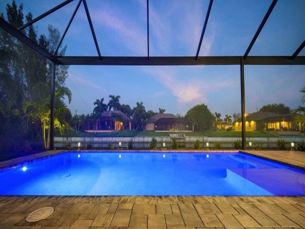 Canal Front Vacation Home in Cape Coral With Pool Sleeps 6