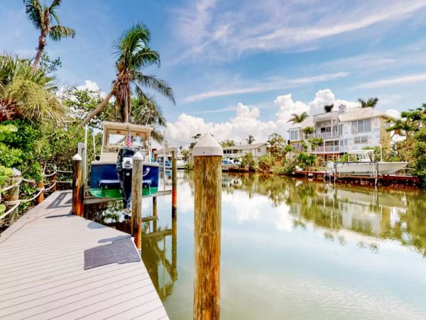 Sanibel Vacation Home Three Bedroom with Pool Canal Views