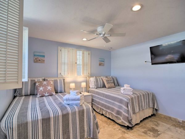 Bradenton Beach Waterfront Vacation Home Pool & Boat Dock