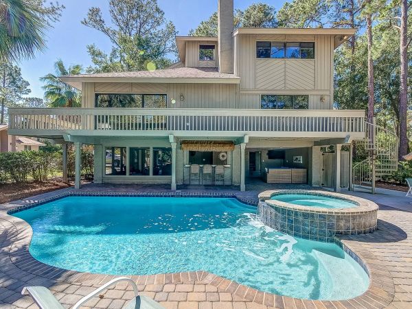 Walk to Beach Hilton Head Vacation Home Five Bedrooms