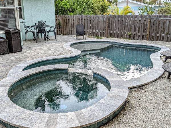 Holmes Beach Single Level Duplex with Private Pool Short Walk to Beach