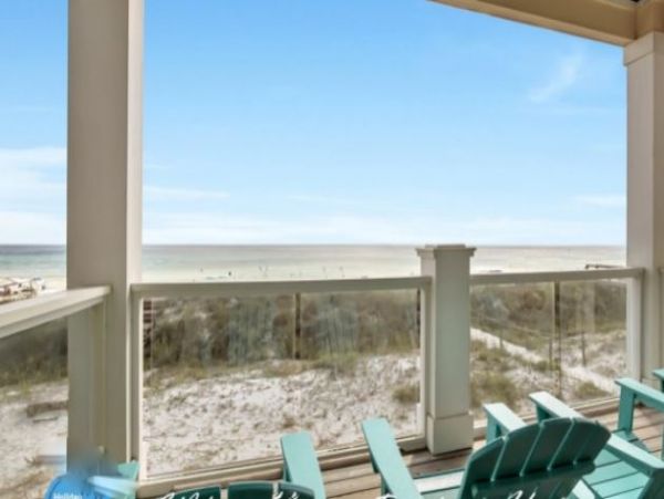 On Beach Panama City Vacation Pool Home With Six Bedrooms