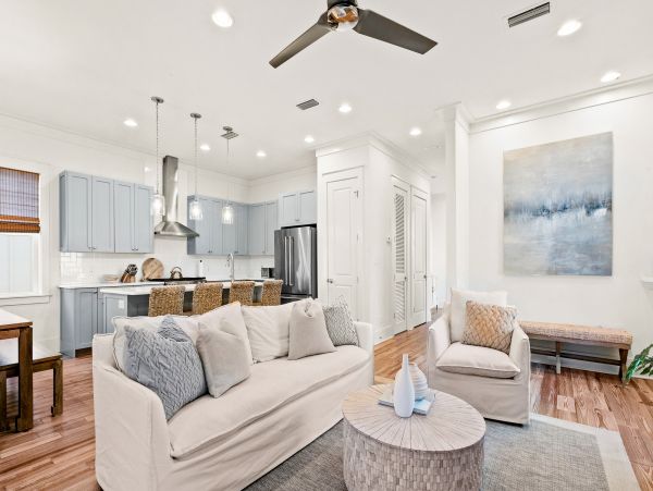 Enjoys a Private Dip Pool & Stunning Interior