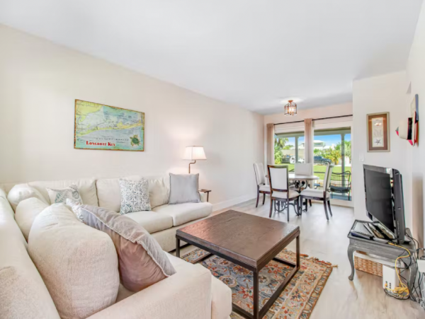Longboat Key Two Bedroom Canal Front Townhome Screened Porch