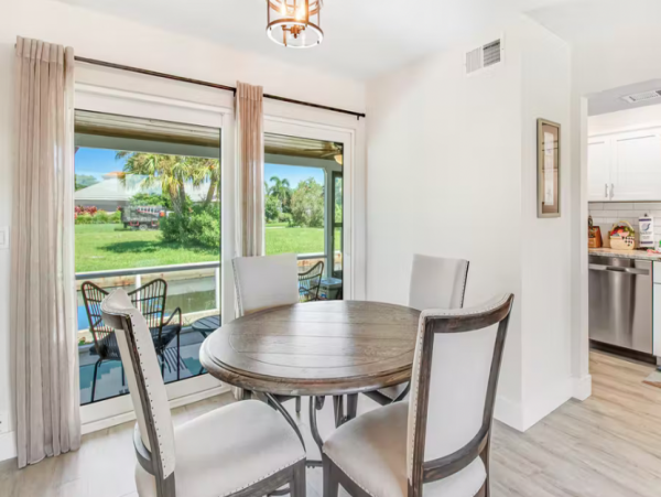 Longboat Key Two Bedroom Canal Front Townhome Screened Porch