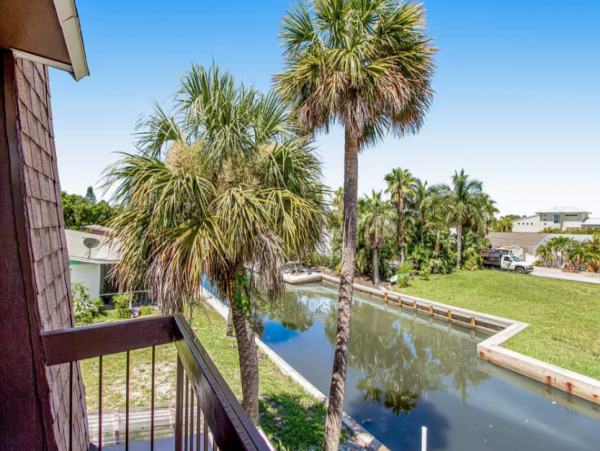 Longboat Key Two Bedroom Canal Front Townhome Screened Porch