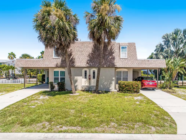 Longboat Key Two Bedroom Canal Front Townhome Screened Porch