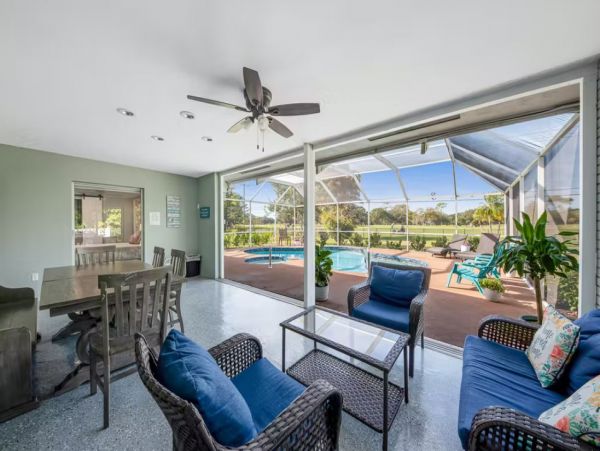 Golf Course View Sarasota Vacation Home with Private Pool
