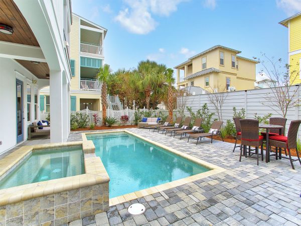 Walk to Beach Miramar Vacation Pool Home Six Bedroom