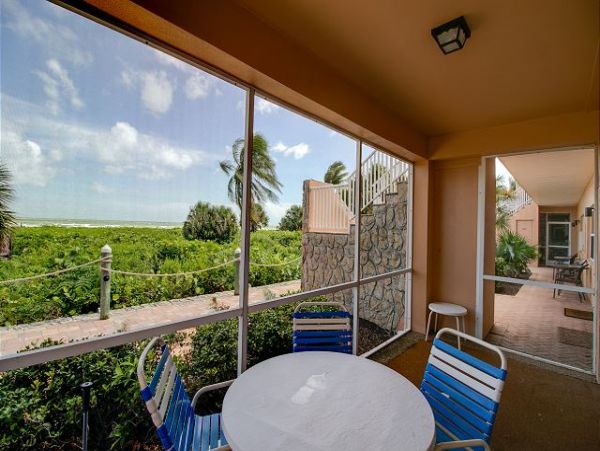 Secluded East end First floor Sanibel Beach Condo