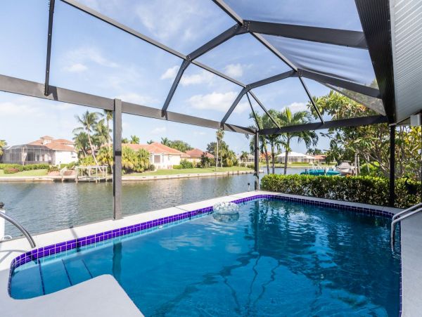 Marco Island Canal Front Luxury Vacation Pool Home