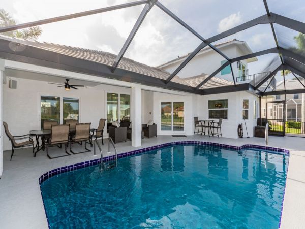 Marco Island Canal Front Luxury Vacation Pool Home