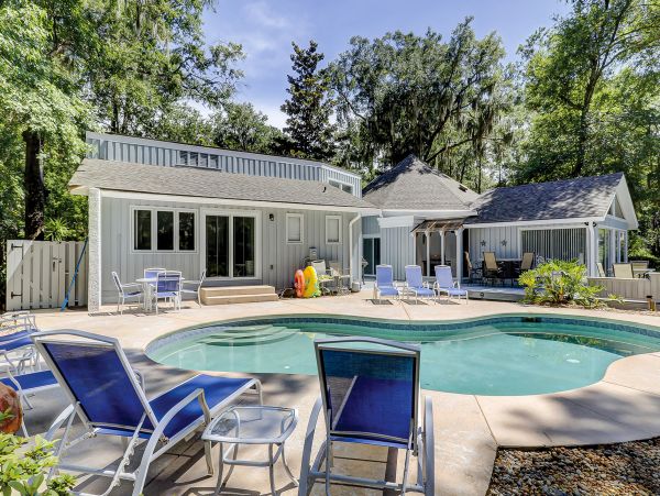 Hilton Head Vacation Four Bedroom Rental with Private Dock