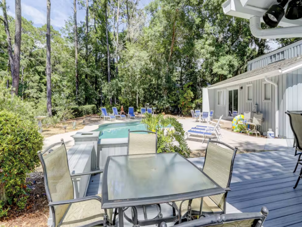 Hilton Head Vacation Four Bedroom Rental with Private Dock