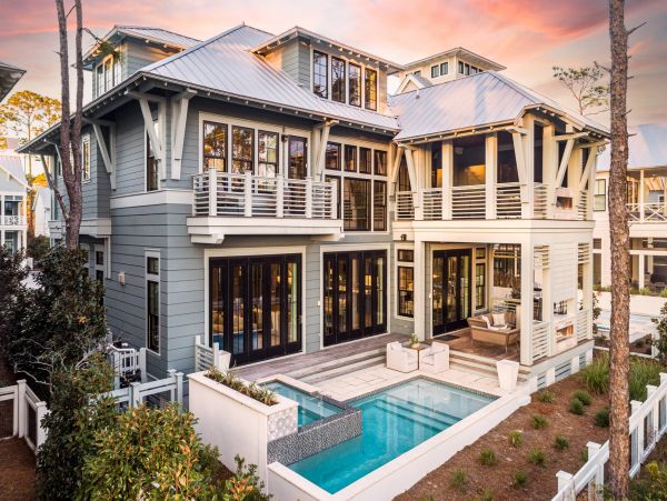 Santa Rosa Lake Front 5 Bedroom Pool Home & Carriage House